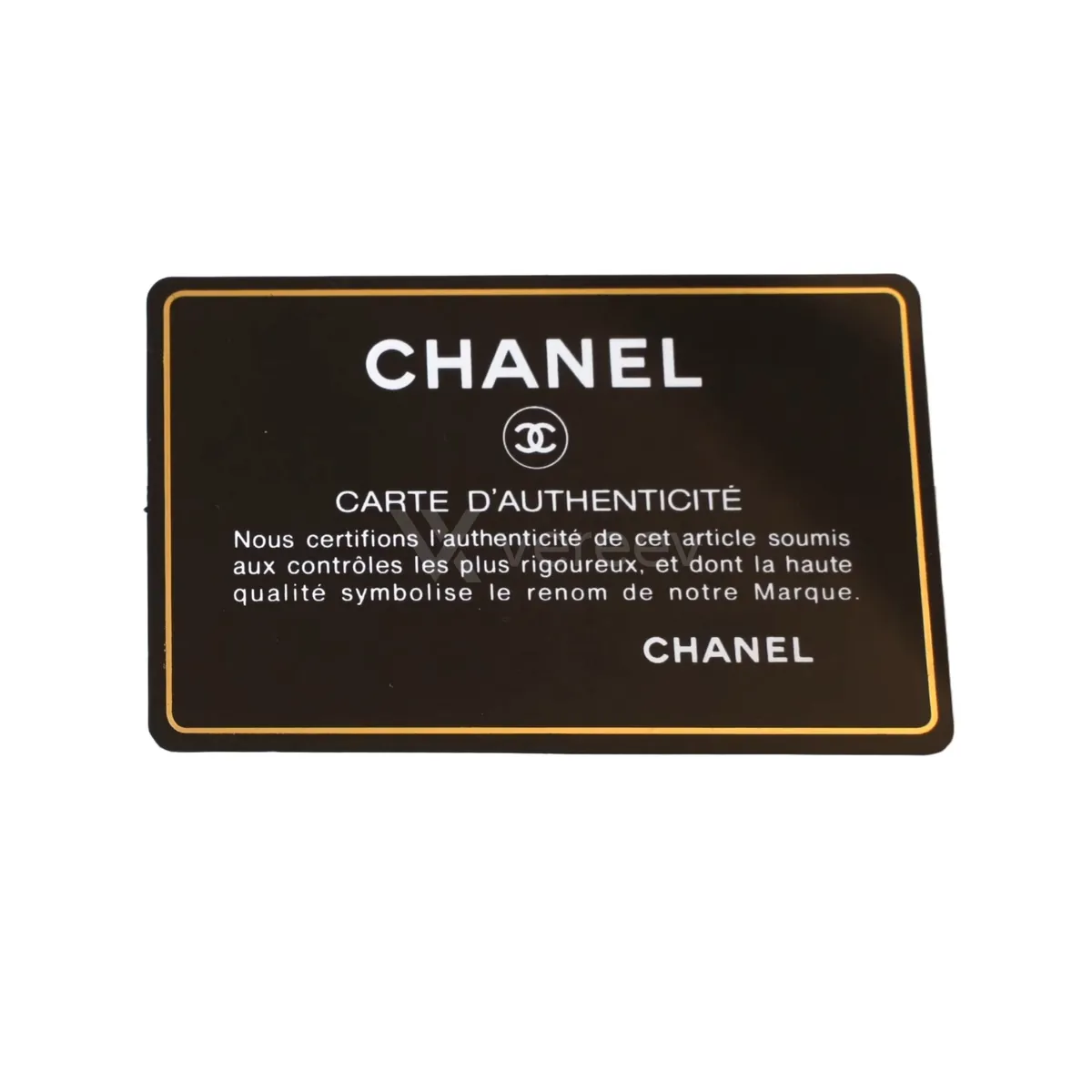 Sample photo 11, Authenticity Card: a Chanel authenticity card
